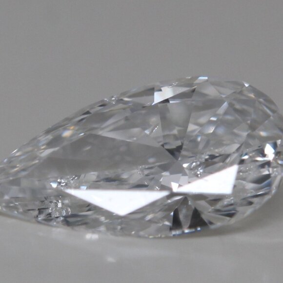 Pear Mined Diamond Pendant 14K White 0.91 Ct E Si2 Gia C52200004 - Picture 4 of 4